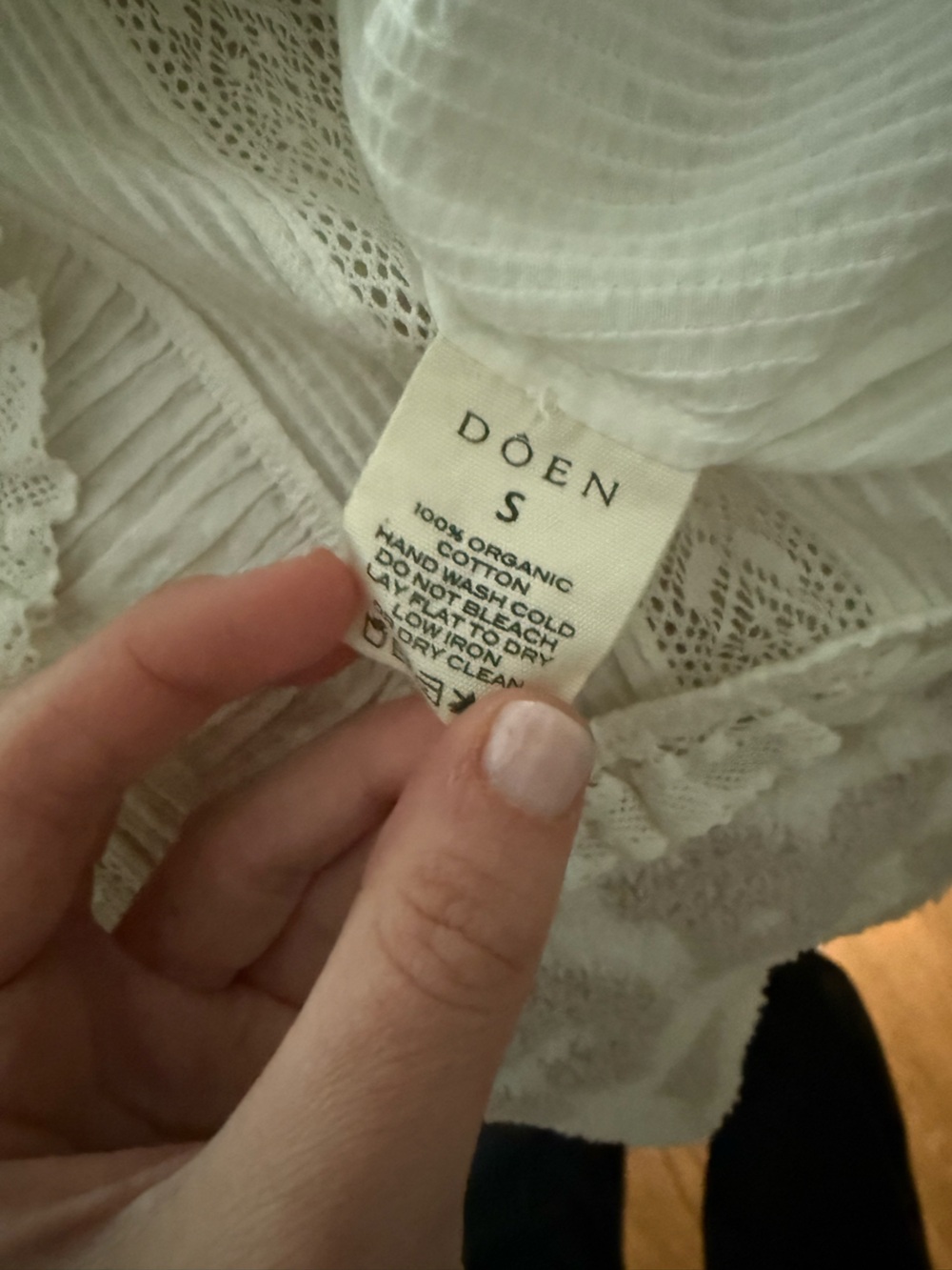 Dôen White Hallie Lace Crop Top (Never Worn) - Picture 7 of 7